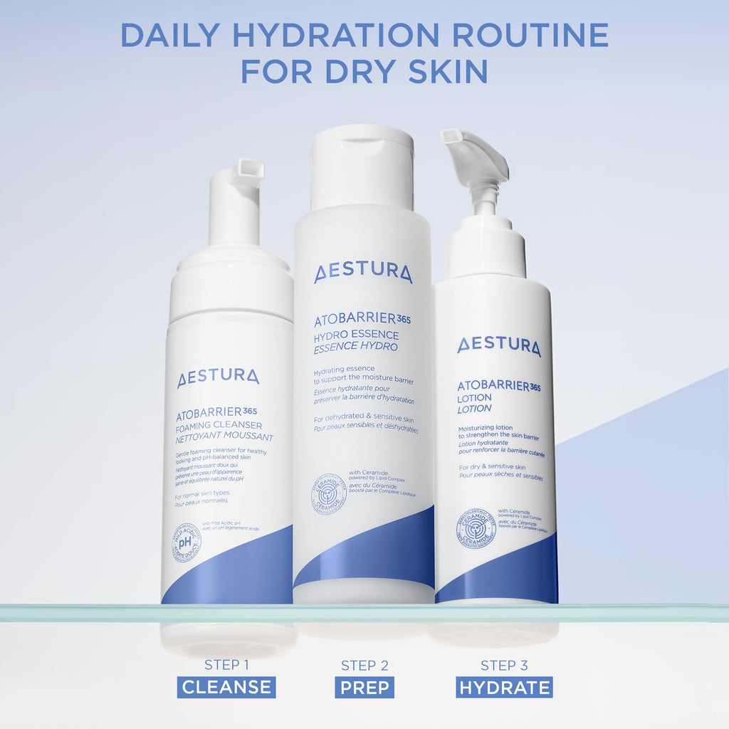 AESTURA ATOBARRIER365 Lightweight Korean Face Moisturizer with Ceramides | Strengthens Barrier, Fast-Absorbing Hydration, Suitable for Dry, Normal & Sensitive Skin, 150ML / 5.07 fl. Oz.