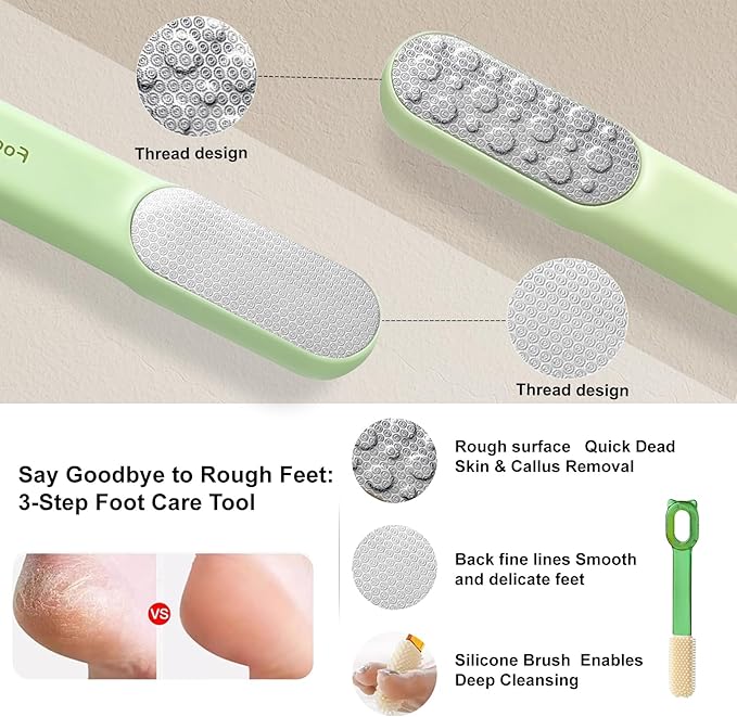 Callus Remover for Feet, Foot File & Foot Scrubber, Safe Hard Skin Removal