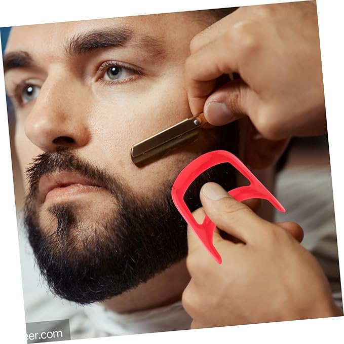 2pcs Beard Styling Ruler Professional Goatee Shape Tool for Precision Beard Grooming Compact and Portable for Men for Travel and Easy Storage