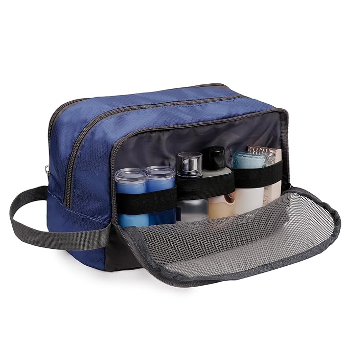 WANDF Travel Toiletry Bag for Men, Small Dopp Kit for Toiletries