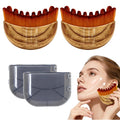 Lymphatic Contour Face Brush(2-PCS),Super Soft Manual Lymphatic Drainage Massager for Sculpting, Relieve Fatigue & Reduce Puffiness, with Portable Case Suitable for Facial Cleansing and Massage