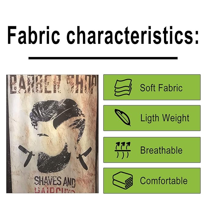 Barber Cape for Men, Haircut Cape with Snap Closures, Professional Salon Cutting Cape, Large Waterproof Hairdressing Cape Gown Apron for Hairstylist- 63”× 56”(Poster)