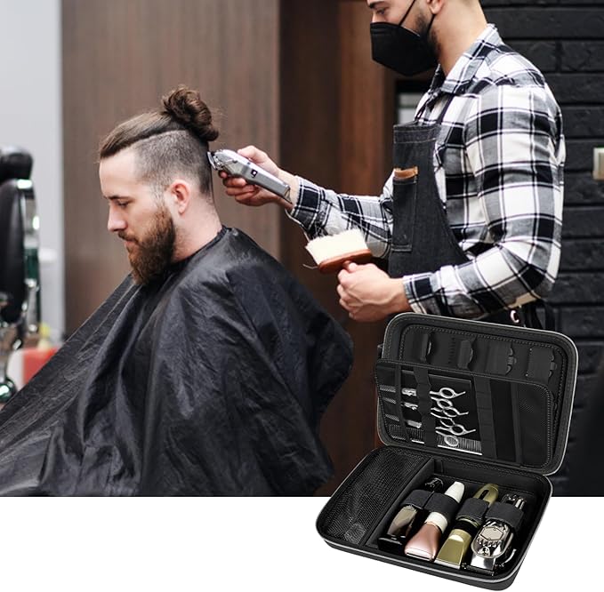 Boobowl Hard Case for Hair Clippers, Barber Tool Organizer for Home&Travel