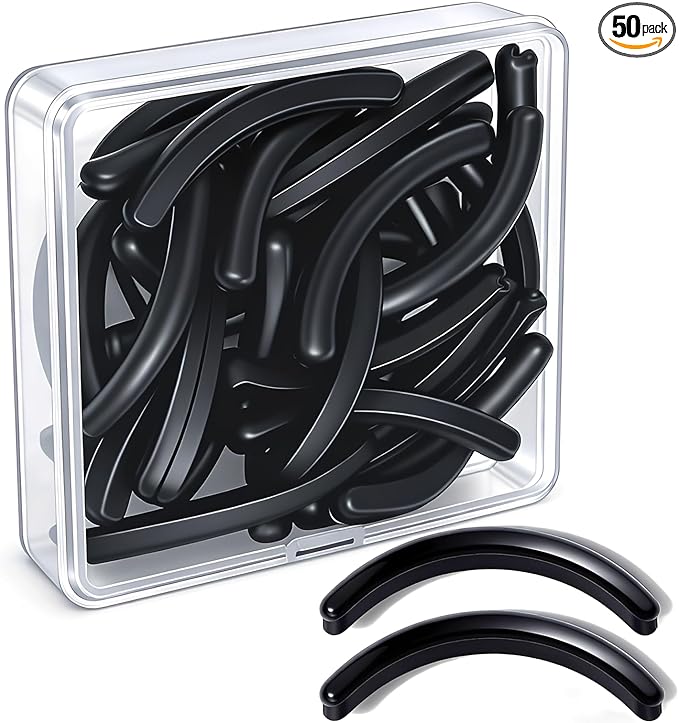 50Pack Compatible for Shiseido Eyelash Curler Refill Pads,Bulk 50-Piece Silicone Eyelash Curler Refills Compatible wtih Shiseido Lash Curler-Long Lasting Use.