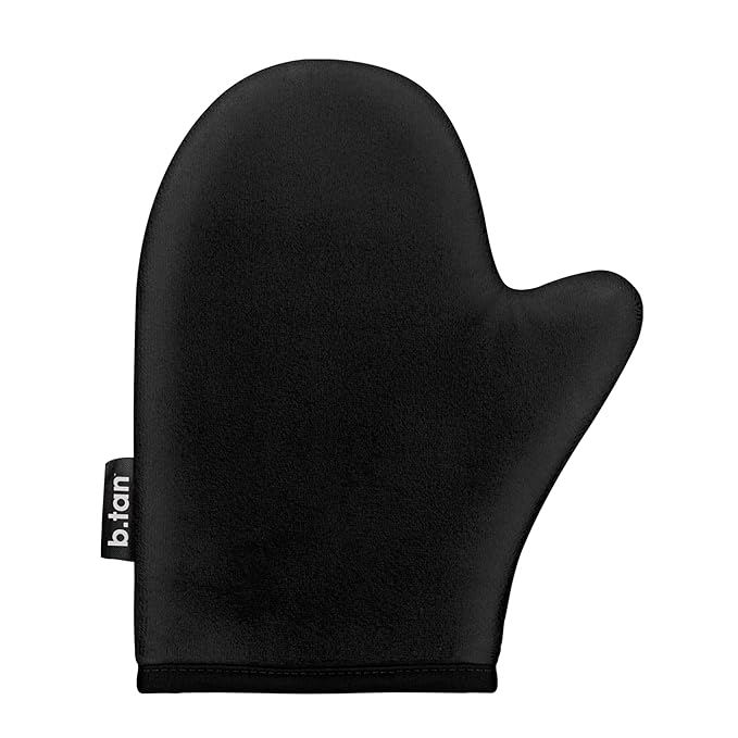 b.tan Self Tan Mitt | I Don't Want Tanner On My Hands - Sunless Tanning Applicator Glove w/Thumb, Streak-Free, Velvety Soft, Reusable, Face & Body, Great for Foam, Mousse, Gradual Lotion, & Drops