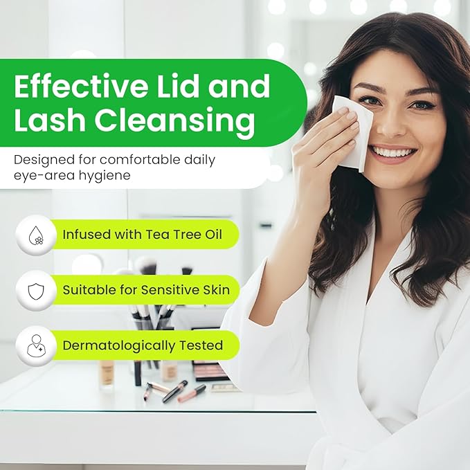OPTASE® TTO Eyelid Cleansing Wipes, 20 Count