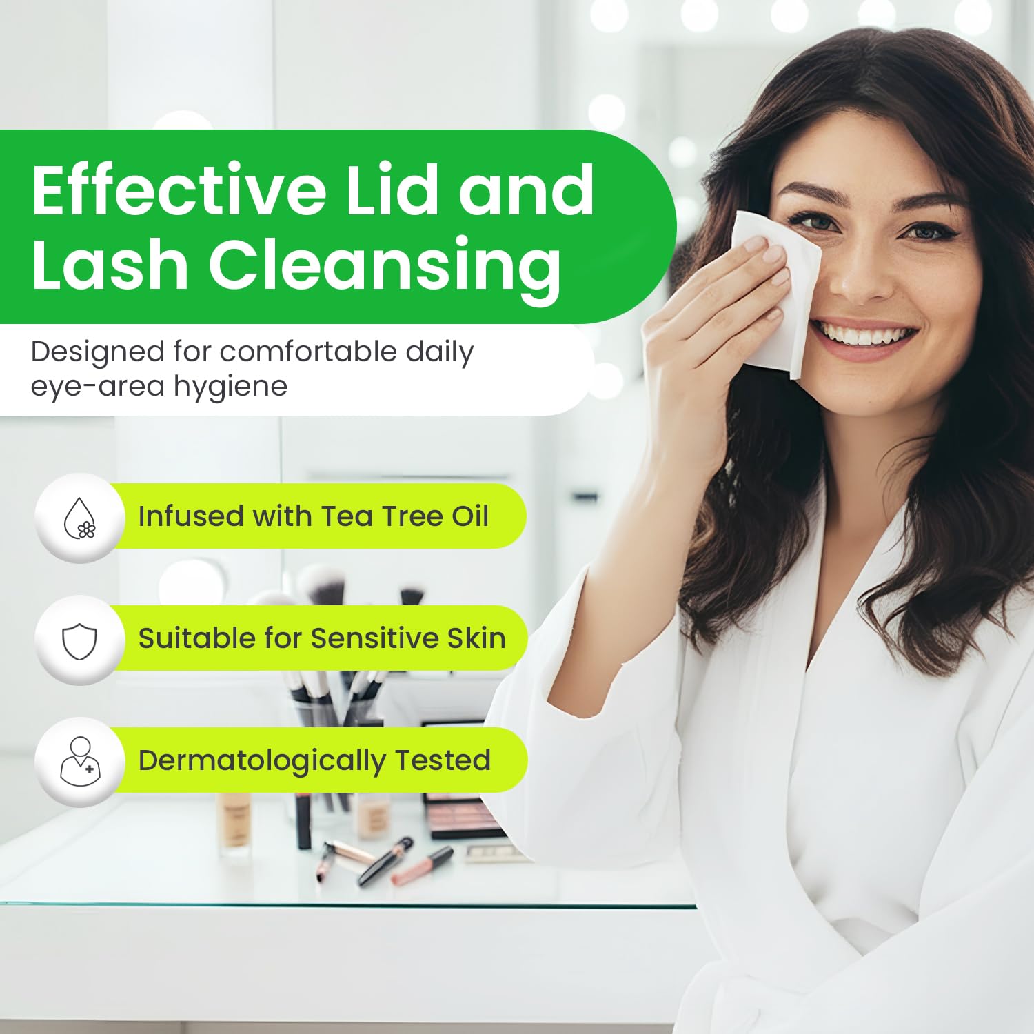 OPTASE® TTO Eyelid Cleansing Wipes, 20 Count