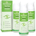 NOVEHA Tea Tree Eyelid Gel Cleanser with Pro-Vitamin B5, Hyaluronic Acid & Cucumber Extract – Gentle Daily Cleansing for Eyelids & Lashes – Plant-Based Formula – 50mL (3 Pack)