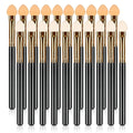 UorPoto 20Pcs Professional Eyeshadow Applicators Sponge Tip Reusable Women Blendable Foam Makeup Eye Shadow Brush Applicator Sticks Set Washable