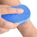 Magic Exfoliating Bath Sponge, 3D Super Soft Exfoliating Bath Sponge, Skin Friendly and Reusable for Adults Children and Pregnant Women Alternative to exfoliating Gloves (Blue + Pink)