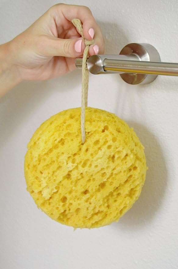 GROOVI BEAUTY Foam Body Sponge for Exfoliating Large Scrubber for a Relaxing Shower or Bath, Pack of 2