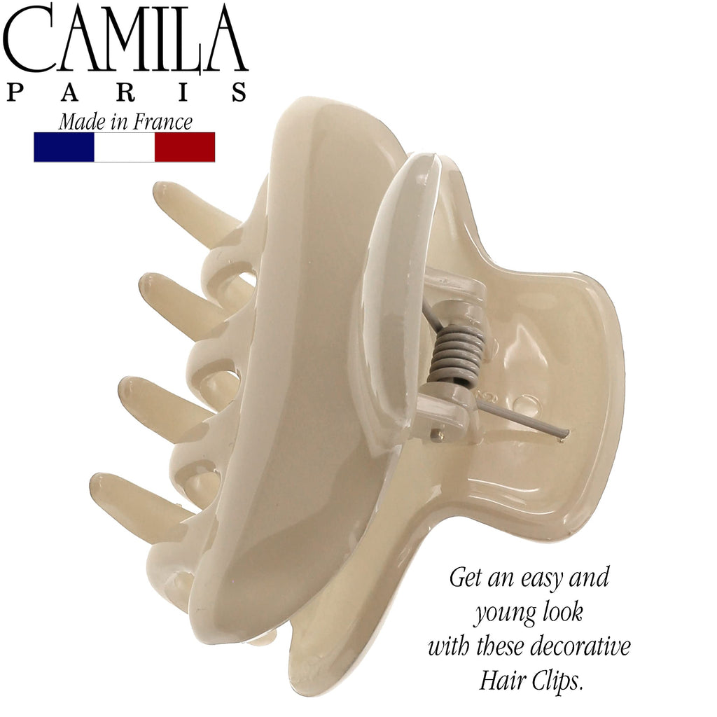 Camila Paris CP3551 French Small Hair Clips for Women, 2.5" Small Claw Clip Fashion Styling Mini Hair Clip Accessories for Women, Strong Hold No Slip Grip Cute Claw Clips, Made in France