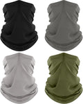 ROXUN Neck Gaiter, 4 Pack Summer Cooling Breathable Face Mask for Outdoors