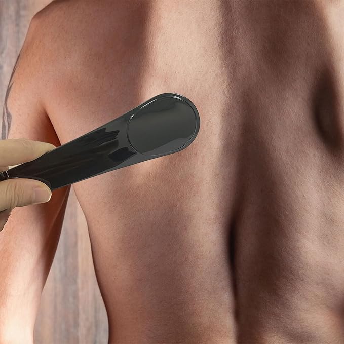 Back Lotion Applicator, Lotion Applicator, Sunscreen Applicator Features Foldable Portable Design with Non-Slip Handle, Lotion Applicator for Back Self Men and Women (black)