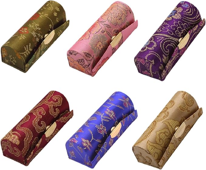 MIAO JIN Lipstick Case with Mirror Small Lipstick Holder for Purse