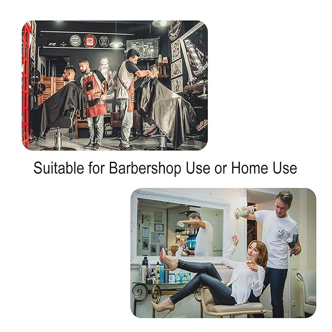Barber Cape for Men with Copper Snap Closures, Professional Hair Salon Cutting Cape, Large Waterproof Hairdressing Gown for Hairstylist- 63”× 56”