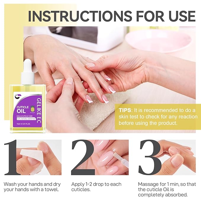 gelike ec Cuticle Cream Nail Treatment: Organic Natural Balm Moisturizing Repair Cuticles - Quick Absorption Deeply Nourish Nails for Frequent Hand Use Light Peach Scent 20g