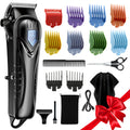 Chicclly Low Noise Hair Clippers for Men & Women with 10 Color Guide Combs