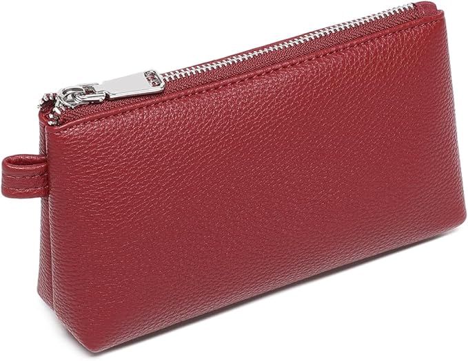 PU Leather Makeup Simple and Convenient Handbag Small Exquisite Storage Bag (Pu/Encore Red)