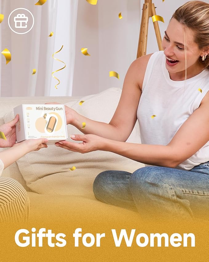 CAREKING Mini Massage Gun Travel Size, Powerful Small Massage Gun Deep Tissue for Pain Relief, Muscle Massager for Neck Shoulder Thigh Scalp Quiet Pocket Massager, FSA-HSA Eligible