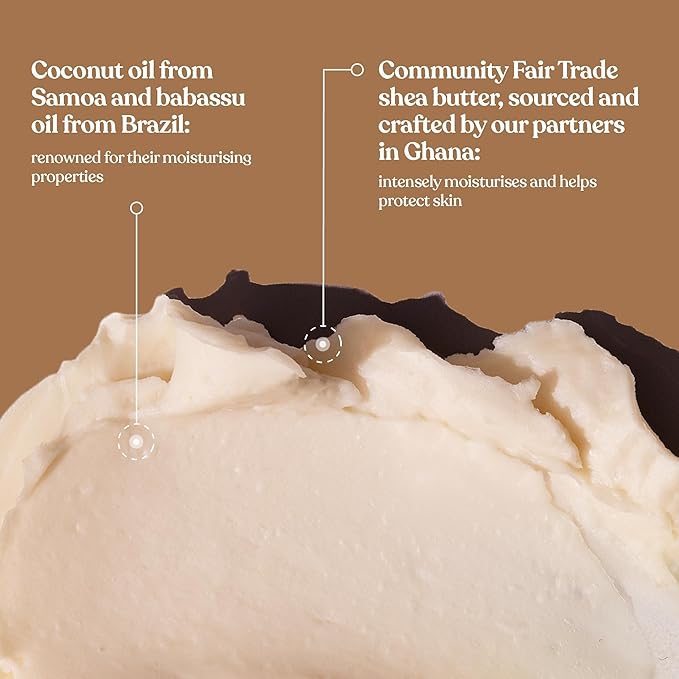 The Body Shop Body Butter | 96hr Nourishing Moisture for Dry Skin | Non-Greasy with Shea Butter for Smoother Softer Skin, Vegan, 200 ml / 6.4 oz (Coconut)