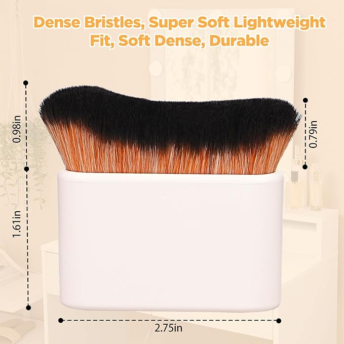 Self Tanner Brush,Large Body Makeup Brush, Kabuki Brush for Face and Body,Self Tanning Applicator for Leg Makeup,Bronzer,Lotion,Cream and Powder,Vegan Synthetic Bristles with Travel Case.Pink White