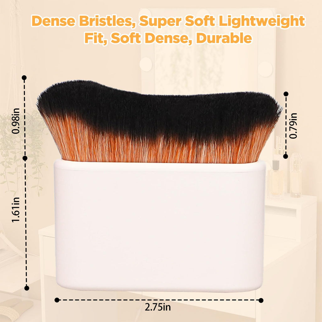 Self Tanner Brush,Large Body Makeup Brush, Kabuki Brush for Face and Body,Self Tanning Applicator for Leg Makeup,Bronzer,Lotion,Cream and Powder,Vegan Synthetic Bristles with Travel Case.Pink White