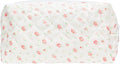 PAZIMIIK Small Quilted Makeup Bag,Zipper Cosmetic Pouch,Gauze Rose