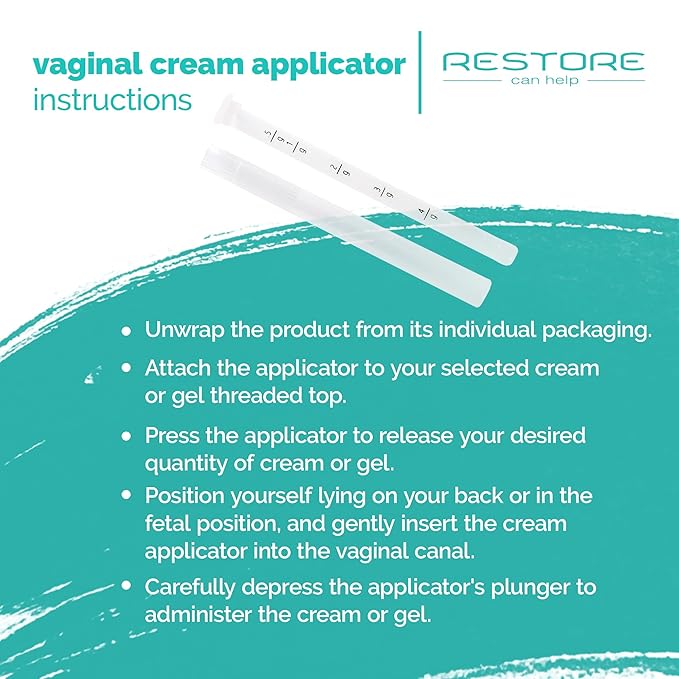 BPA FREE- Made in USA- Disposable Vaginal Applicators – Comfort Tip Threaded Applicator Sealed for Hygiene. Fits Estrace, Preseed, Premarin, & Most OTC Creams, Gels, and Lubricants- 30 Applicators
