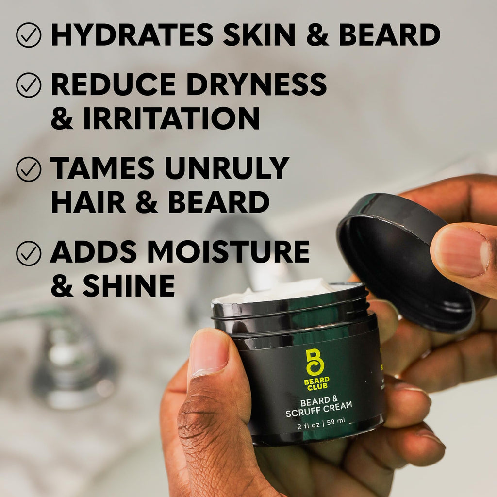 The Beard Club Biotin Beard Cream - Moisturizing and Hydrating Shea Butter for Healthier Facial Hair & Skin