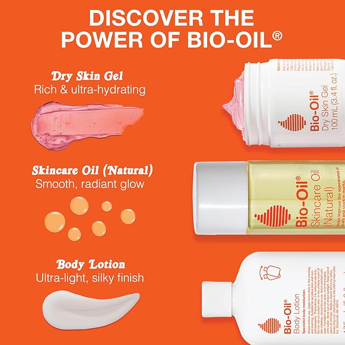 Bio-Oil Fragrance-Free Body Oil Serum for Scars & Stretch Marks, 2 fl oz