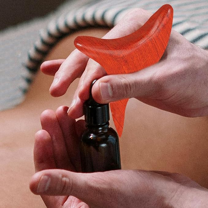 Wooden Massage Stick 2Pcs Set Trigger Point Massage Tool for Muscle Roller Body Massager for Legs Arms Neck Back Relief