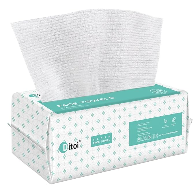 Ditoi Face Towels,Ultra Soft Disposable Face cloths-Travel Essentials