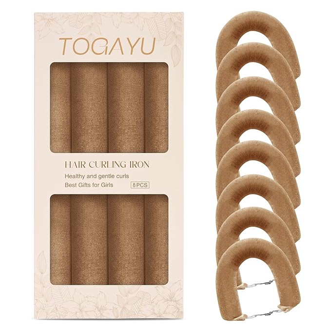 Togayu Heatless Curls Overnight Hair Care Set - Jumbo Velvet Hair Curlers