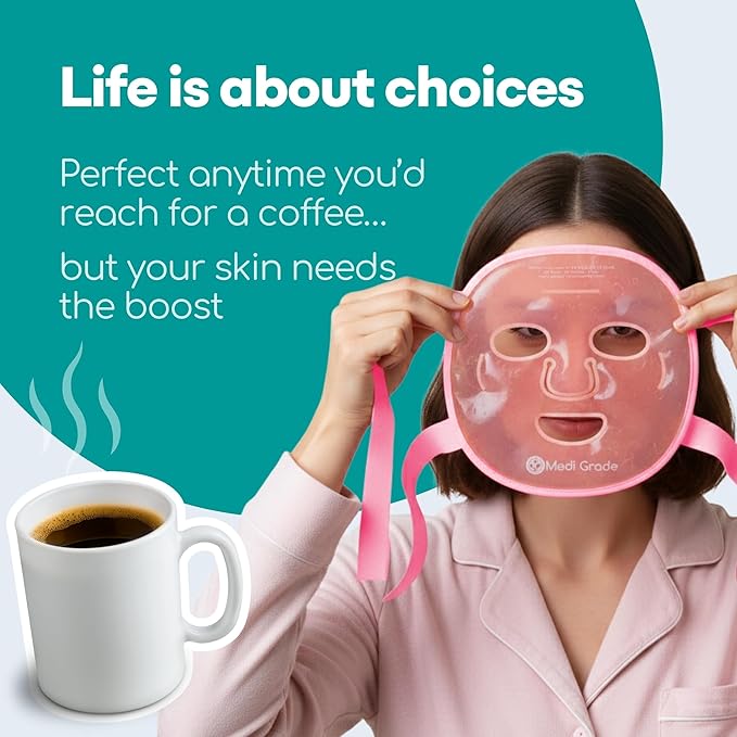 Medi Grade Cooling Face Mask Set Pink