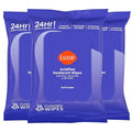 Lume Acidified Deodorant Wipes - 24 Hour Odor Control - Whole Body Deodorant Wipes - Aluminum Free, Baking Soda Free, Skin Loving - Flushable - 15 Count - 3 Pack (Soft Powder)