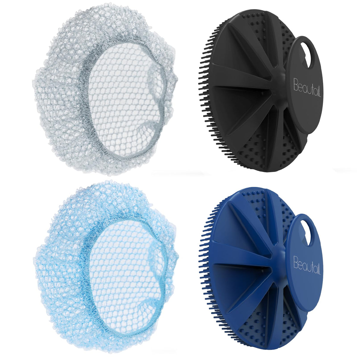 Silicone Body Scrubber, BEAUTAIL Gentle Exfoliating Brush for All Skin Type
