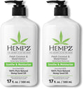 Hempz Body Lotion - Fresh Coconut & Watermelon Daily Moisturizing Cream,Shea Butter Body Moisturizer - Skin Care Products,Hemp Seed Oil - Large,(Pack of 2)