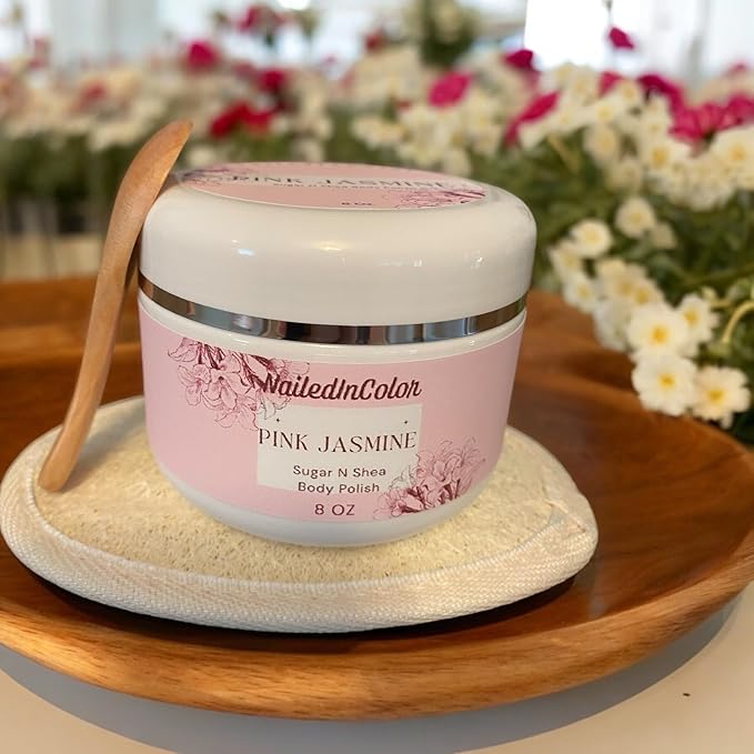 Pink Jasmine Sugar & Shea Body Polish, 8 oz