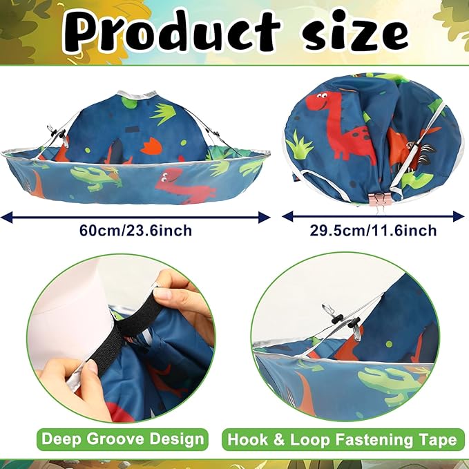 FEBSNOW Kids Hair Cutting Cape Adjustable Haircut Cape Umbrella for Child