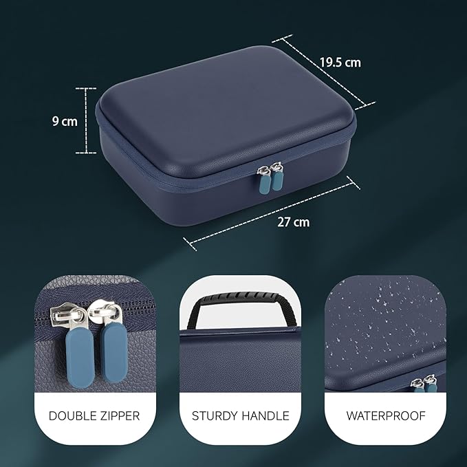 Hard Barber Accessories Case for Hair Clippers Cutting Barber Holder PUBlue
