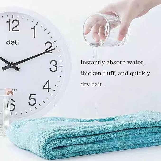 Microfiber Hair Drying Towel Wrap for Women, Hair Turbans Towel for Wet Hair,turbie Twist Hair Towels(The Color of the Picture is for Reference only) (Light Green with Polar Bear)
