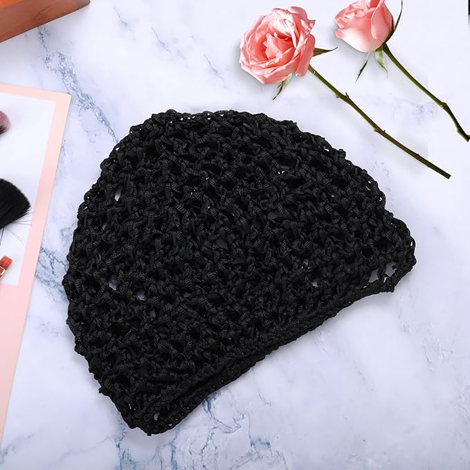 Hair Net For Women 3 PCS Sleeping Wrap Sleep Press Cap Crochet Wraps Mesh Bonnets Curly Straight Hair Drying Caps Wig Hairnet Sew In Weave Snoods Bonnet Bathing Accessories Shower Caps