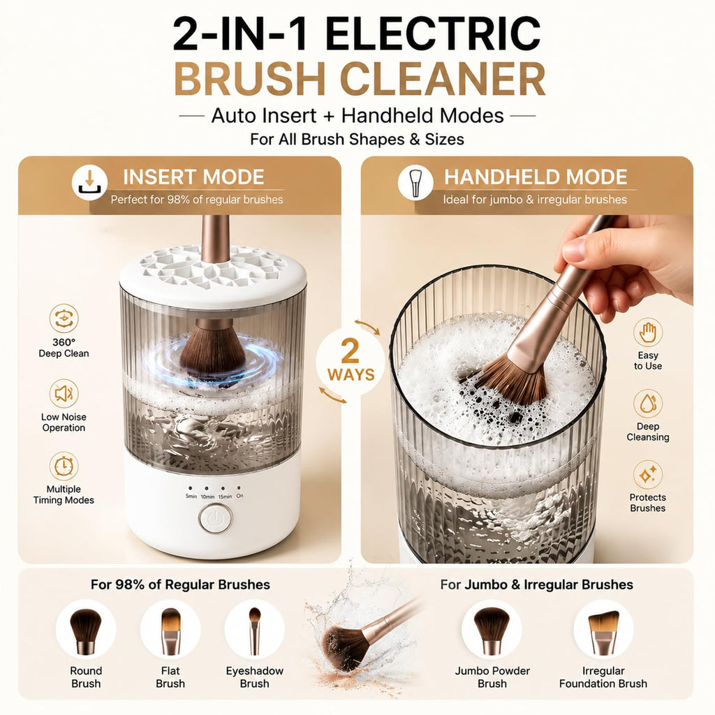 Luslife Electric Makeup Brush Cleaner, USB Makeup Brush Cleaning Machine