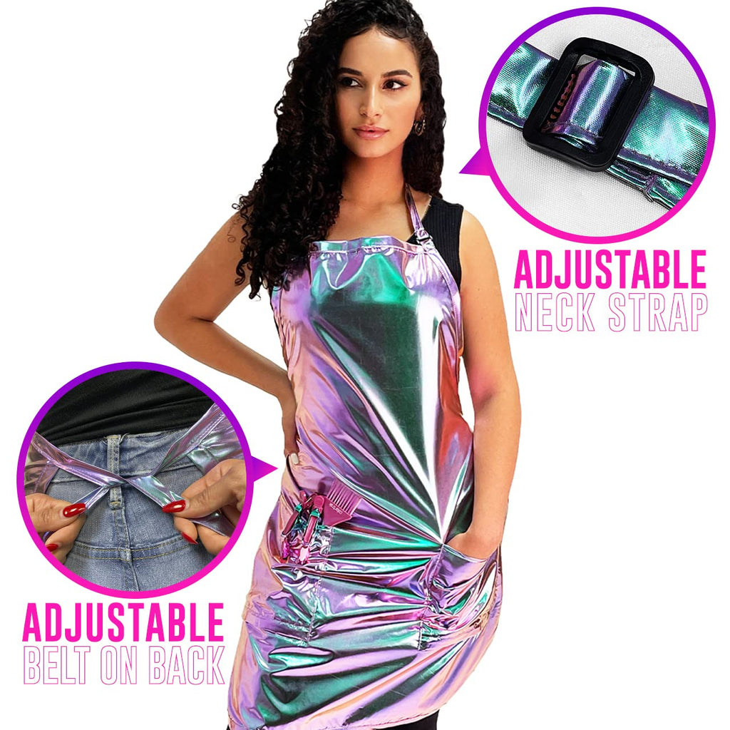 Betty Dain The Aurora Collection Salon Stylist Apron, Holographic