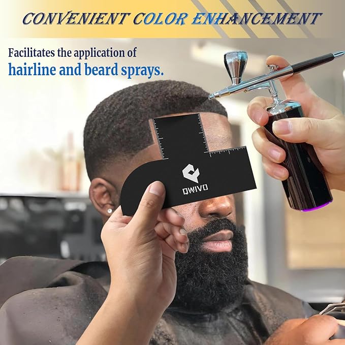Barber Enhancement Card Hairline Stencil Edge Up Line Up Tool Applicator