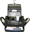 Toiletry Bag for Men, Handing Travel Toiletry Organizer Protable Water Ressistant Bathroom Shaving Bags for Toiletry Accessories, Travel Essentials, Black(Empty Bag)
