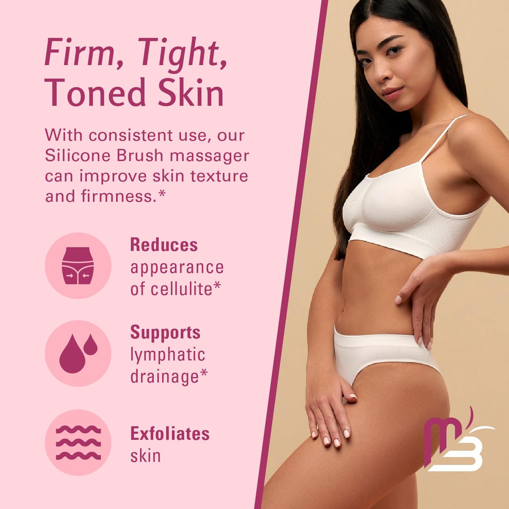 Anti Cellulite Brush, Massager & Body Scrubber for Toning & Firming by M3