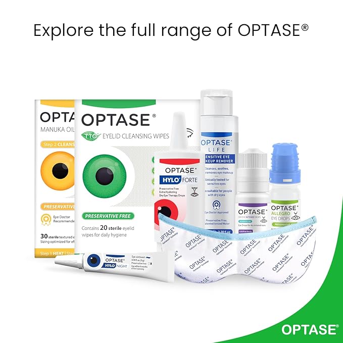 OPTASE® TTO Eyelid Cleansing Wipes, 20 Count