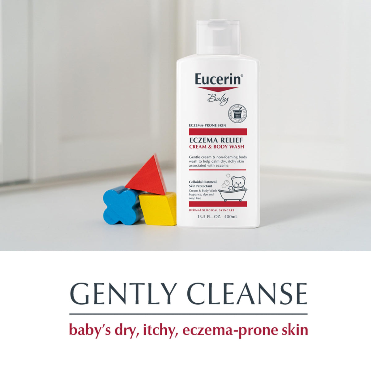 Eucerin Eczema Relief Cream and Body Wash, 13.5 FL OZ
